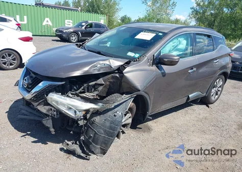 2015 Nissan Murano Sv z USA, uszkodzony, nr VIN 5N1AZ2MH8FN209192